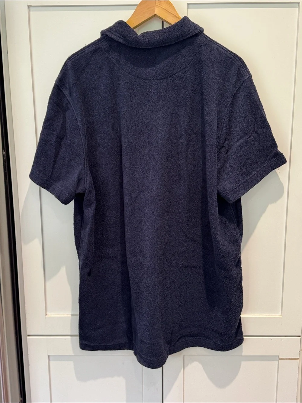 J. Crew Navy Blue Terry Cloth Polo Size XL